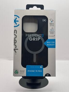 Speck Presidio2 Grip iPhone 15 Pro Black MagSafe NWT MSRP: $55.00
